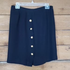Cache Gold Button Mini Skirt Vintage